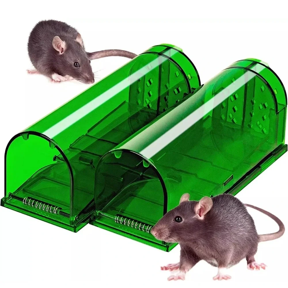 2 Pack Humane Mouse Traps No Kill, Live Mouse Trap, Reusable Mice Trap. New